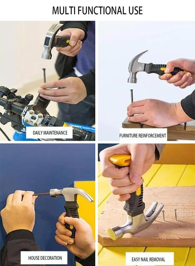 Garth مطرقة صغيرة بمقبض يدوي، مطرقة صغيرة بمخلب للأعمال المنزلية، والتخييم، والإصلاحات العامة، والصيانة، متعددة الاستخدامات (لون عشوائي) عبوة من قطعة واحدة - Image 3